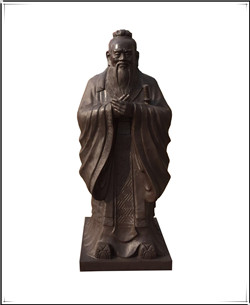 0.5米孔子銅像擺件